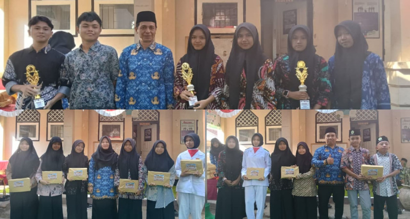 Semarak Kemerdekaan, MTsN 3 Lombok Barat Bagikan Hadiah Lomba HUT ke-81 RI
