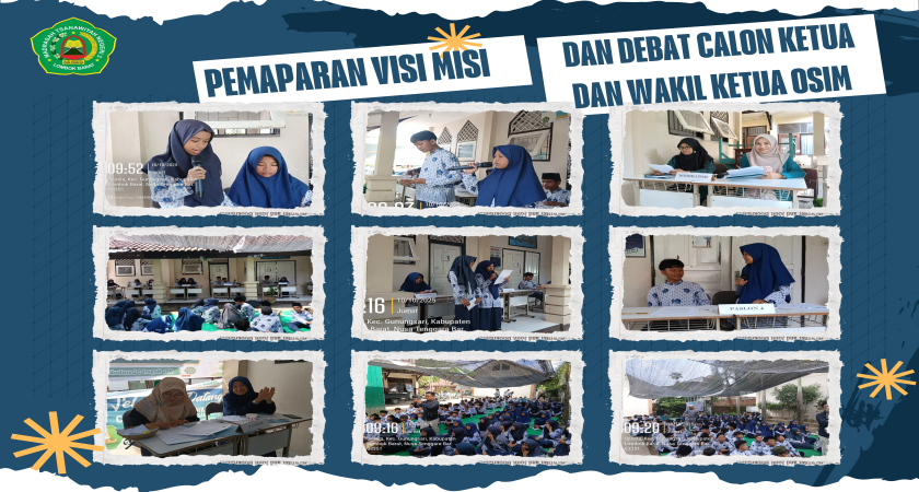 Mencetak Pemimpin Muda Berkarakter, MTsN 3 Lombok Barat Gelar Pemaparan Visi Misi dan Debat OSIM