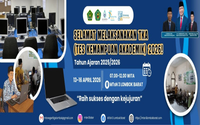 Madrasah Hebat! MTsN 3 Lombok Barat Sukses Laksanakan TKA 2026