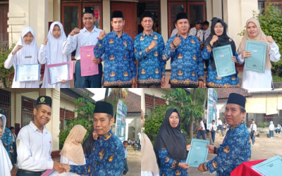Prestasi Membanggakan, MTsN 3 Lombok Barat Beri Apresiasi untuk Guru dan Siswa Terbaik