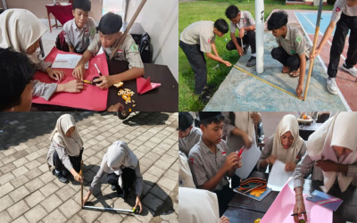 Seru dan Bermakna! Siswa Kelas IX MTsN 3 Lombok Barat Laksanakan Ujian Praktik Matematika