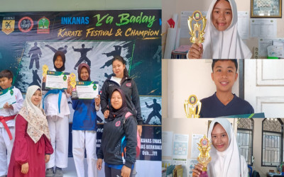 Siswa MTsN 3 Lombok Barat Raih Prestasi pada INKANAS Ya BADAY CUP IV Karate Festival and Champion 2026